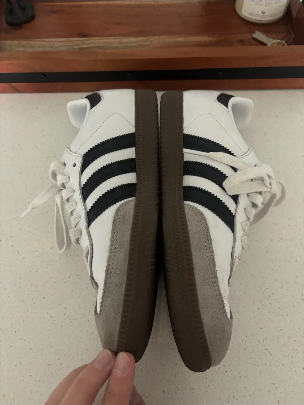 Adidas Samba OG Shoes Cloud White / Core Black / gum